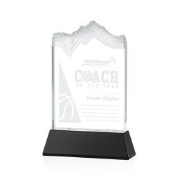 Custom Small Kilimanjaro Award on Black Newhaven Base - Etched Custom Small Kilimanjaro Award on Black Newhaven Base - Etched