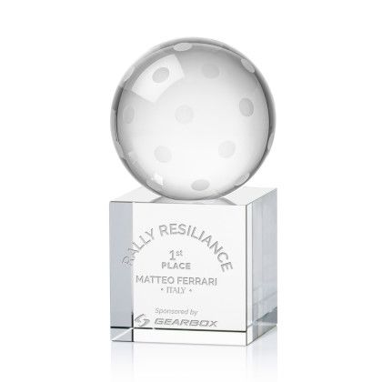 Custom Pickleball Award on Granby Base Large - Etched Custom Pickleball Award on Granby Base Large - Etched