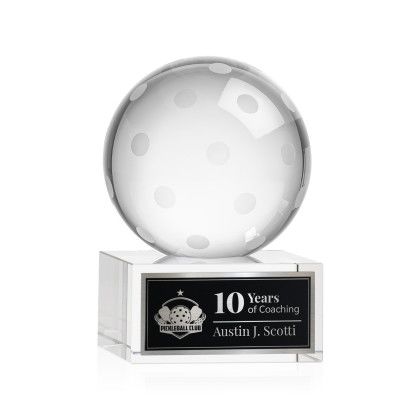 Custom Pickleball Award on Hancock Base Medium - Engraved Custom Pickleball Award on Hancock Base Medium - Engraved