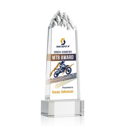 Custom Himalayas Full Color Award on Clear Base Medium Custom Himalayas Full Color Award on Clear Base Medium