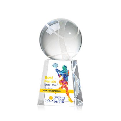 Custom Tennis Ball Full Color Award on Celestina Medium Custom Tennis Ball Full Color Award on Celestina Medium