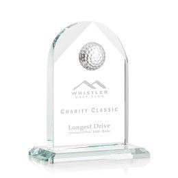 Custom Small Starfire Blake Golf Award - Etched Custom Small Starfire Blake Golf Award - Etched