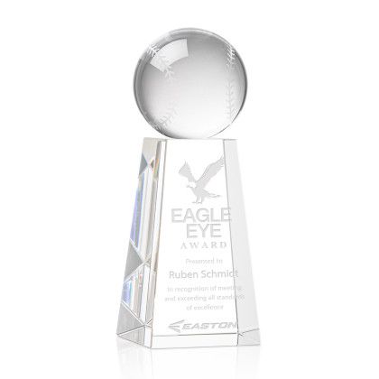 Custom Medium Baseball Award on Novita Base - Etched Custom Medium Baseball Award on Novita Base - Etched