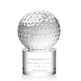 Custom Small Golf Ball Award on Marvel Base Custom Small Golf Ball Award on Marvel Base
