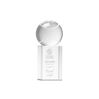 Custom Tennis Ball Award on Dakota Base Small - Etched