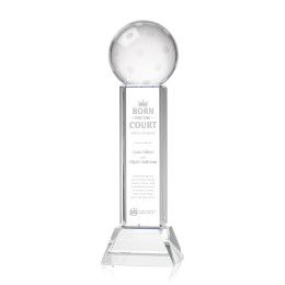 Custom Large Pickleball Award on Stowe Clear Base - Etched Custom Large Pickleball Award on Stowe Clear Base - Etched