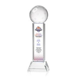Custom Large Pickleball Full Color Award on Stowe Clear Base Custom Large Pickleball Full Color Award on Stowe Clear Base