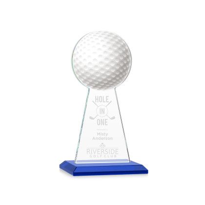 Custom Edenwood Golf Award Blue Base Small - Etched Custom Edenwood Golf Award Blue Base Small - Etched