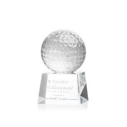 Custom Small Golf Ball Award on Robson Base - Etched Custom Small Golf Ball Award on Robson Base - Etched