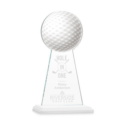 Custom Edenwood Golf Award White Base Medium - Etched Custom Edenwood Golf Award White Base Medium - Etched