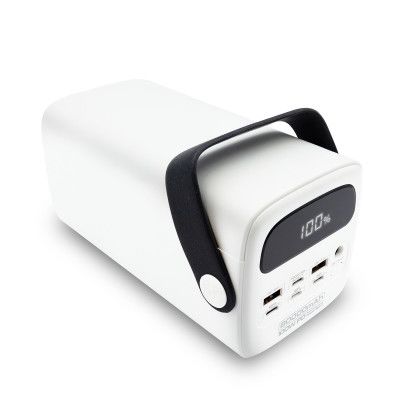 Custom Dominion, High Capacity 80,000 mAh and 100W Fast Charge Super Power Bank - Side View 