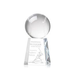 Custom Small Baseball Award on Celestina Base - Etched Custom Small Baseball Award on Celestina Base - Etched