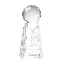 Custom Medium Baseball Award on Novita Base - Etched Custom Medium Baseball Award on Novita Base - Etched