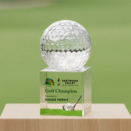 Custom Medium Golf Ball Full Color Award on Granby - Lifestyle View Custom Medium Golf Ball Full Color Award on Granby - Lifestyle View
