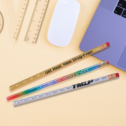 Custom Foiled Foreman Pencil - All Colors Lifestyle View Custom Foiled Foreman Pencil - All Colors Lifestyle View
