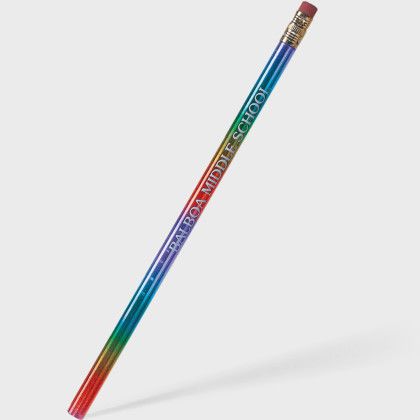 Custom Foiled Foreman Pencil - Metallic Rainbow Custom Foiled Foreman Pencil - Metallic Rainbow