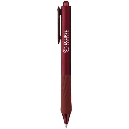 Custom Twirl Comfort Gel Pen - Merlot Red 