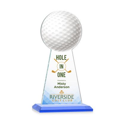 Custom Edenwood Golf Full Color Award Sky Blue Base Medium