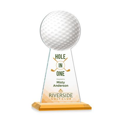 Custom Medium Edenwood Golf Full Color Award Amber Base Custom Medium Edenwood Golf Full Color Award Amber Base