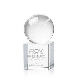 Custom Tennis Ball Award on Granby Base Medium - Etched Custom Tennis Ball Award on Granby Base Medium - Etched