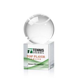 Custom Tennis Ball Full Color Award on Granby Medium - Etched