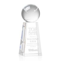Custom Tennis Ball Award on Novita Base Medium - Etched Custom Tennis Ball Award on Novita Base Medium - Etched