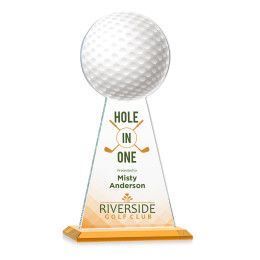 Custom Large Edenwood Golf Full Color Award Amber Base Custom Large Edenwood Golf Full Color Award Amber Base