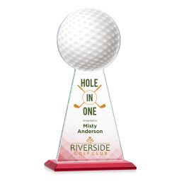 Custom Large Edenwood Golf Full Color Award Red Base Custom Large Edenwood Golf Full Color Award Red Base