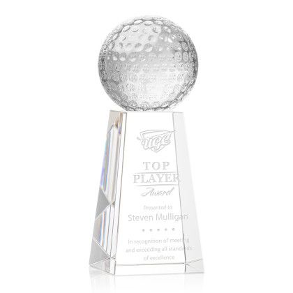Custom Large Golf Ball Award on Novita Base - Etched Custom Large Golf Ball Award on Novita Base - Etched