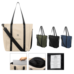 Custom Hudson rPET Leatherette Computer Tote Bag - All Colors Custom Hudson rPET Leatherette Computer Tote Bag - All Colors