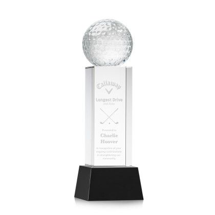 Custom Golf Ball Award on Belcroft Black Base Medium - Etched Custom Golf Ball Award on Belcroft Black Base Medium - Etched