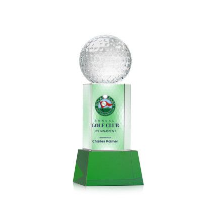 Custom Golf Ball Full Color Award on Belcroft Green Base Small Custom Golf Ball Full Color Award on Belcroft Green Base Small