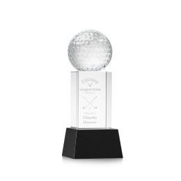 Custom Golf Ball Award on Belcroft Black Base Small - Etched Custom Golf Ball Award on Belcroft Black Base Small - Etched
