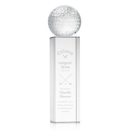 Custom Golf Ball Award on Dakota Base Large - Etched