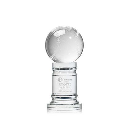 Custom Small Baseball Award on Colverstone Base - Etched Custom Small Baseball Award on Colverstone Base - Etched