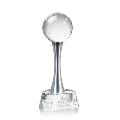 Custom Medium Baseball Award on Willshire Base - Etched Custom Medium Baseball Award on Willshire Base - Etched