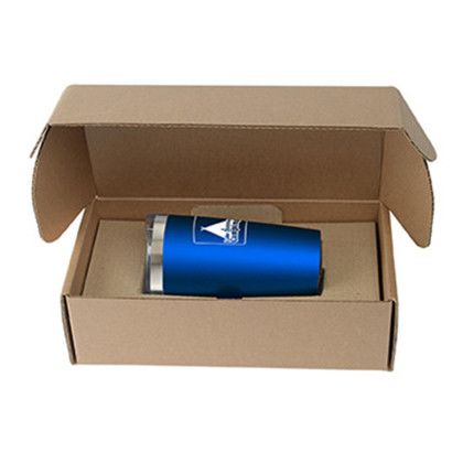 Custom 20 oz. Everest Powder Coated StainlessTumbler w Gift Box - Matte Blue Custom 20 oz. Everest Powder Coated StainlessTumbler w Gift Box - Matte Blue