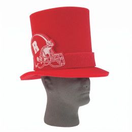 Custom 13" Foam Fan Hat, Football Helmet Band - Red Custom 13" Foam Fan Hat, Football Helmet Band - Red