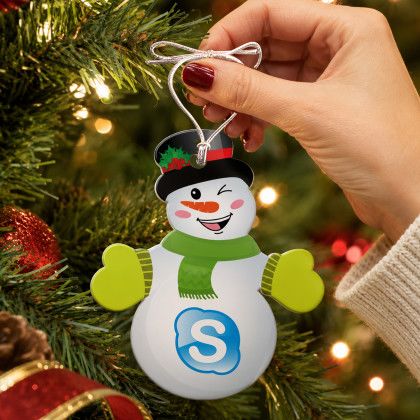 Acrylic Snowman Ornament