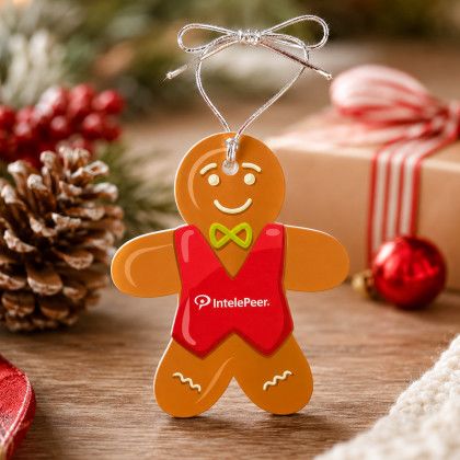 Acrylic Gingerbread Man Holiday Ornament Acrylic Gingerbread Man Holiday Ornament