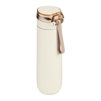 Custom Stanley Flowstate Spring Bottle 20 oz - Cream Side View Custom Stanley Flowstate Spring Bottle 20 oz - Cream Side View