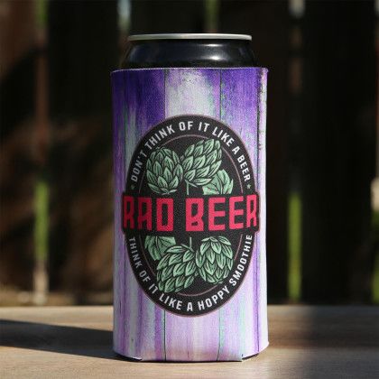 Custom Full Color 32 oz Can Cooler - Front View 