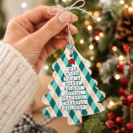 Acrylic Holiday Tree Ornament