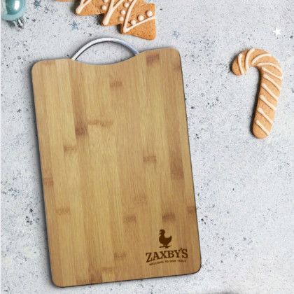 Custom Bamboo Cutting Board with Handle and Logo Custom Bamboo Cutting Board with Handle and Logo