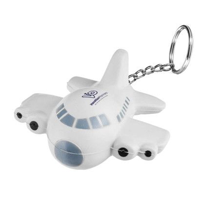 Custom Airplane Stress Reliever Keychain Custom Airplane Stress Reliever Keychain