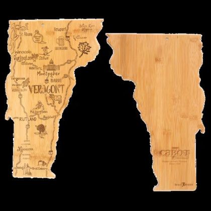 Custom U.S. Destination Bamboo Cutting and Serving Boards - Vermont Custom U.S. Destination Bamboo Cutting and Serving Boards - Vermont