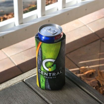 Custom Full Color 12 oz Slim Can Cooler - Lifestyle View 