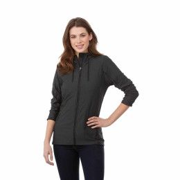 Women's Kaiser Stretch Knit Full Zip Lightweight Jacket Hoodie - model Women's Kaiser Stretch Knit Full Zip Lightweight Jacket Hoodie - model
