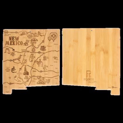 Custom U.S. State Shaped Bamboo Cutting and Serving Boards - New Mexico Custom U.S. State Shaped Bamboo Cutting and Serving Boards - New Mexico