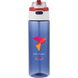 Custom Ella 24 oz rPET Flip Straw Bottle - USA Custom Ella 24 oz rPET Flip Straw Bottle - USA